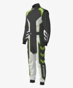 Matrix Pro 2 Karting Suit - White/Green - Image 3