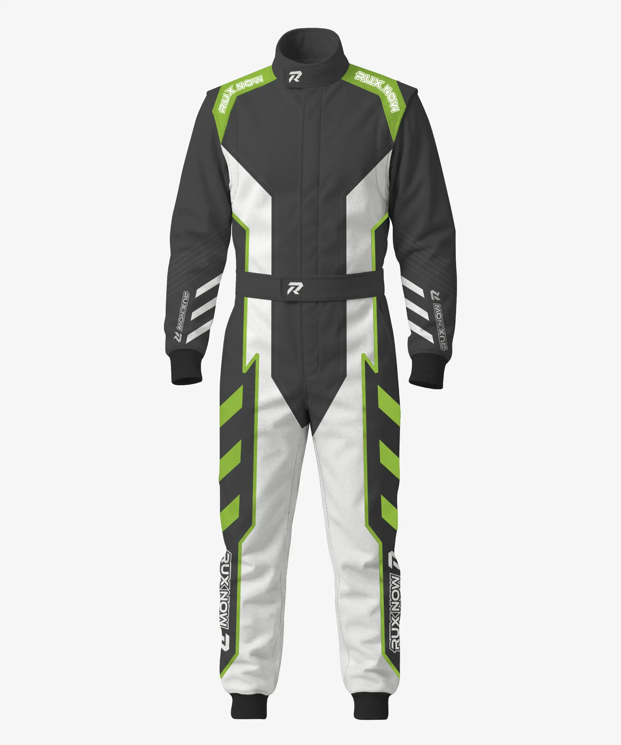 2.1 Matrix Pro 2 Karting Suit - White/Green - Image 1