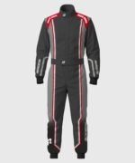 Rux Level 2 Pro Kart Race Suit - Grey/Red
