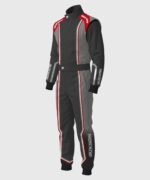 Rux Level 2 Pro Kart Race Suit - Grey/Red - Image 2